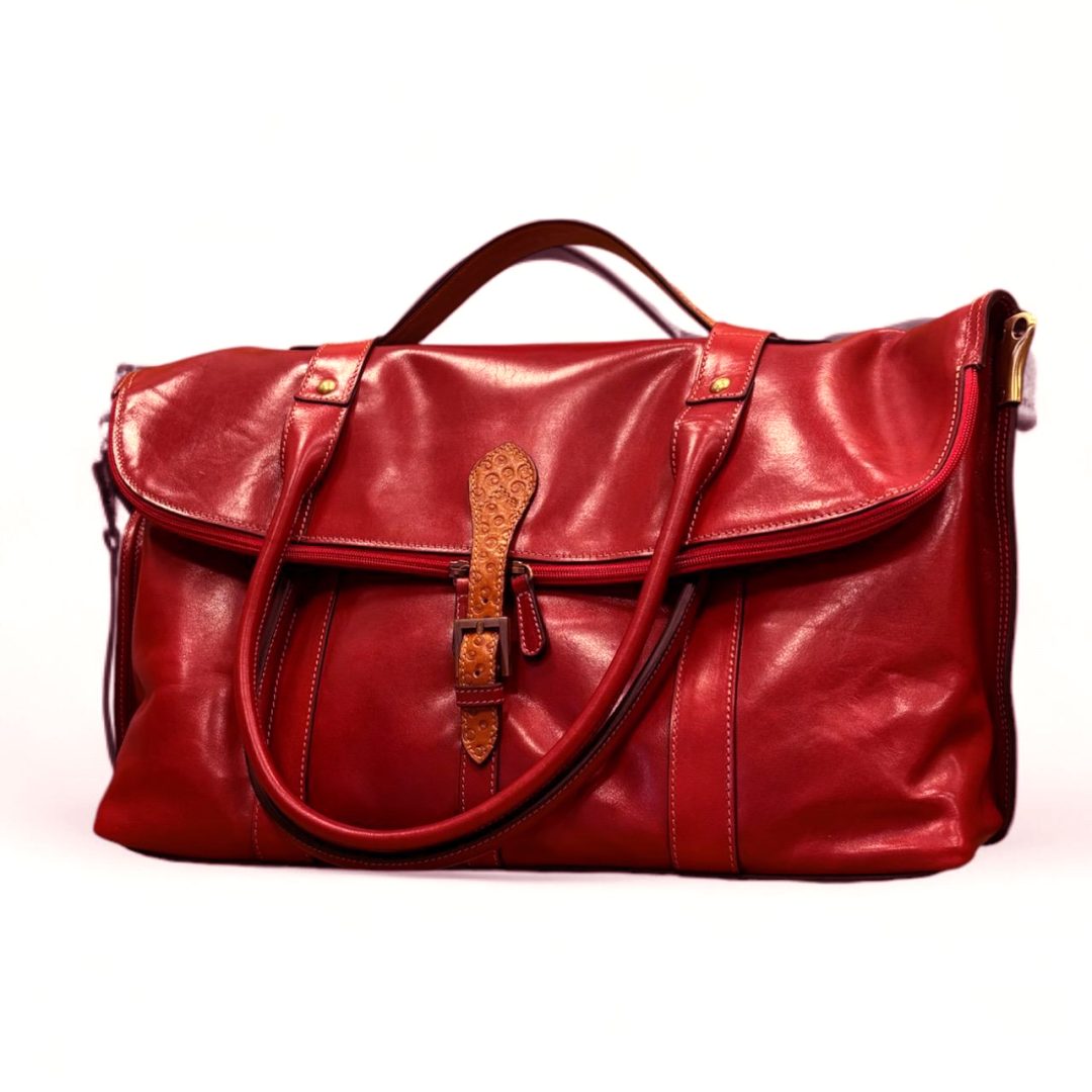 Siena Home Borsa Porta Legna In Feltro Per Camino, Misure 390 X 310 Mm, Colore Rosso, Resistente E Facile Da Usare